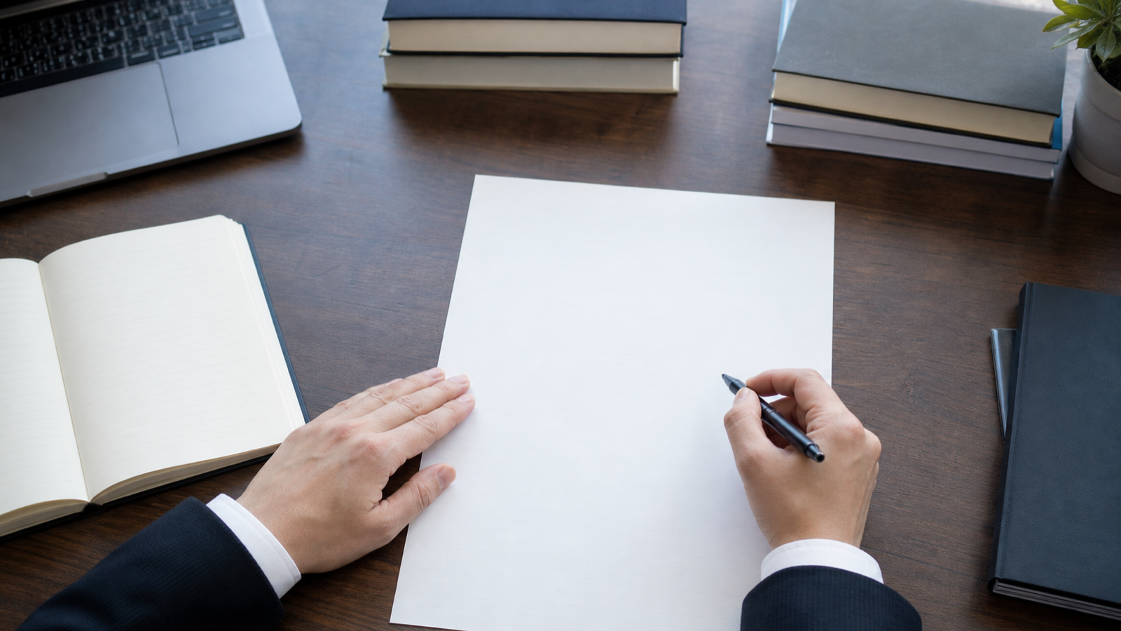 技術士二次試験の答案練習を始める社会人の勉強風景