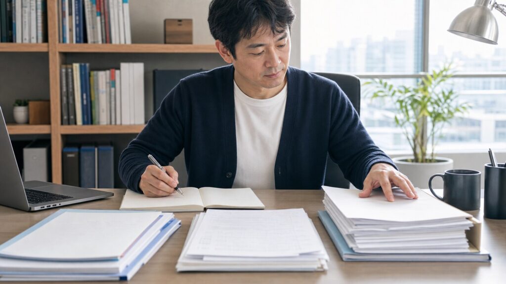 技術士二次試験の受験対策で学習資料の優先順位を整理する社会人