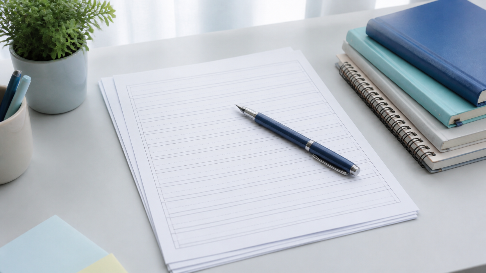 技術士二次試験の手書き答案を読みやすく練習する用紙とペン